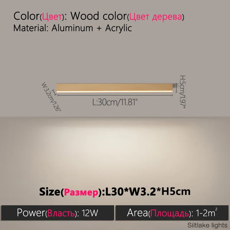 Minimalist LED Linear Ceiling Light for Modern Living Rooms and Offices