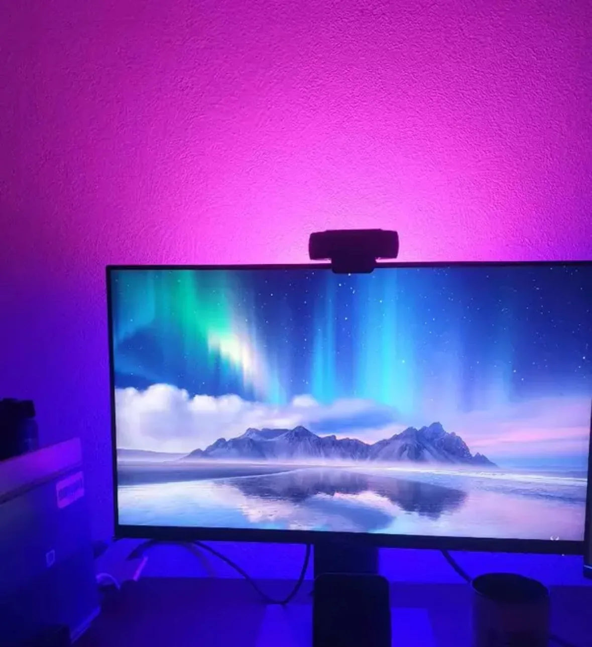 Portable RGB LED Light Stick for Ambient Room Lighting and Photography