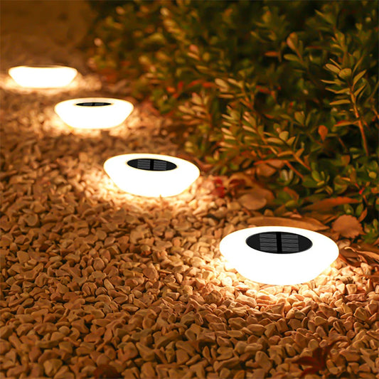Solar LED Ground Lights for Outdoor Landscape and Garden Path Lighting