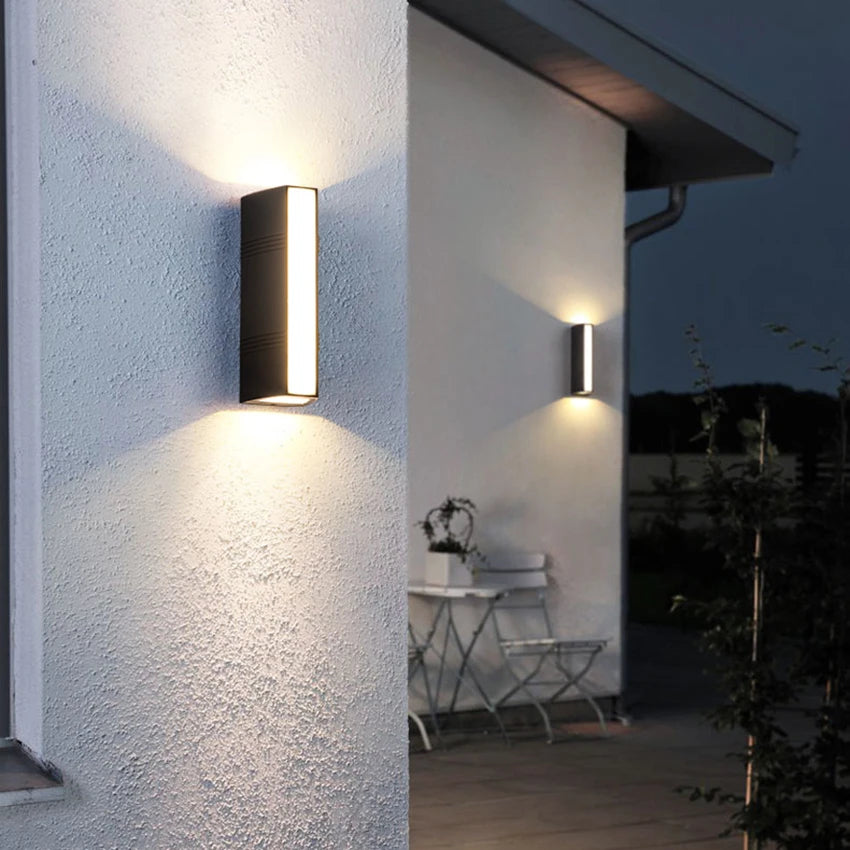 Modern Waterproof LED Wall Sconce for Indoor and Outdoor Living Spaces