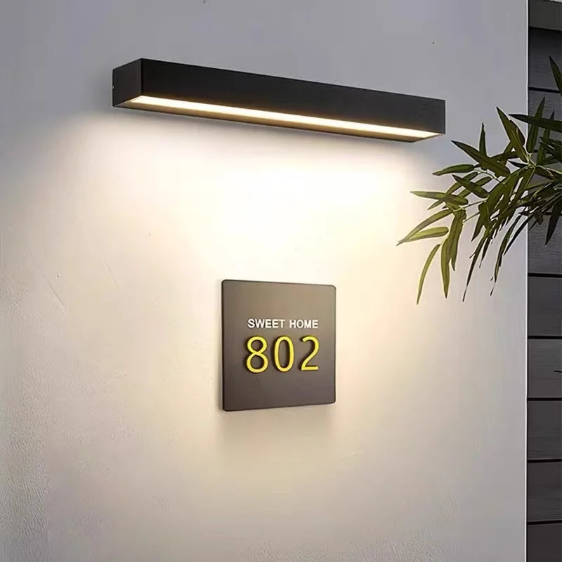 Modern LED Wall Sconce for Exterior Terrace and Villa Lighting