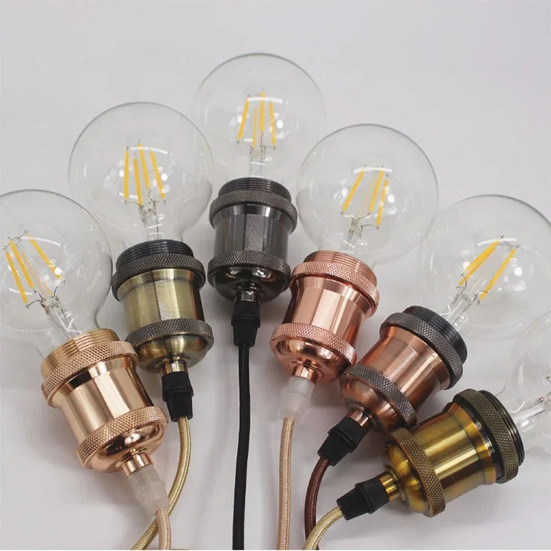 Vintage Copper Pendant Light Socket for Industrial Home and Cafe Decor