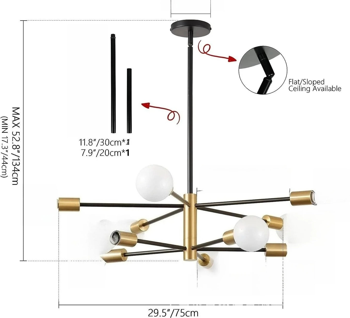 Modern Nordic Magic Bean Chandelier for Elegant Living Rooms and Restaurants