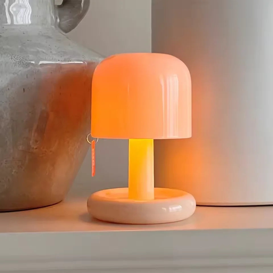 Mushroom LED Table Lamp for Modern Coffee Shops and Bedroom Decor