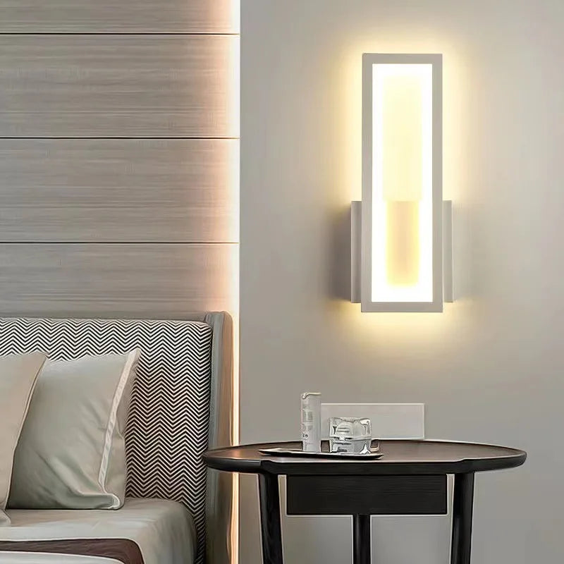 Minimalist LED Wall Sconce for Modern Bedroom and Hallway Lighting