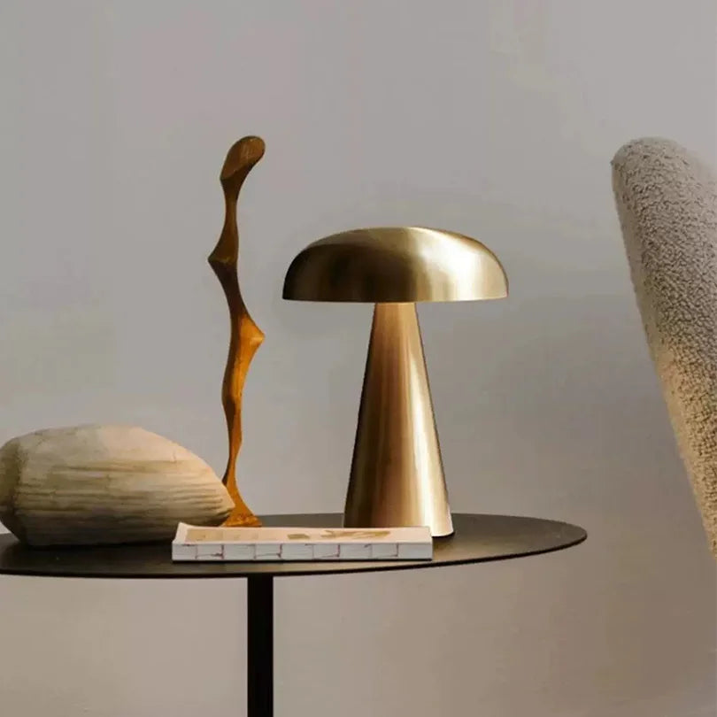 Retro Mushroom Table Lamp for Bedside and Restaurant Ambiance