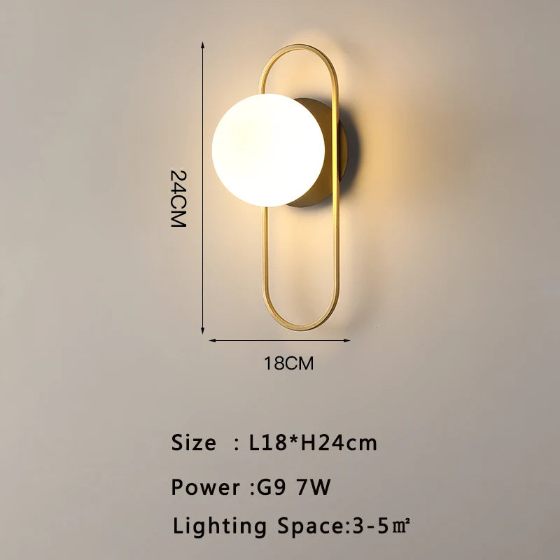 Modern LED Wall Sconce for Living Room and Bedroom Ambient Lighting
