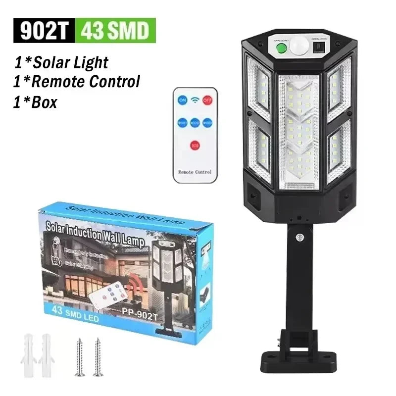 Solar LED Outdoor Wall Light for Garden Porch and Patio Lighting