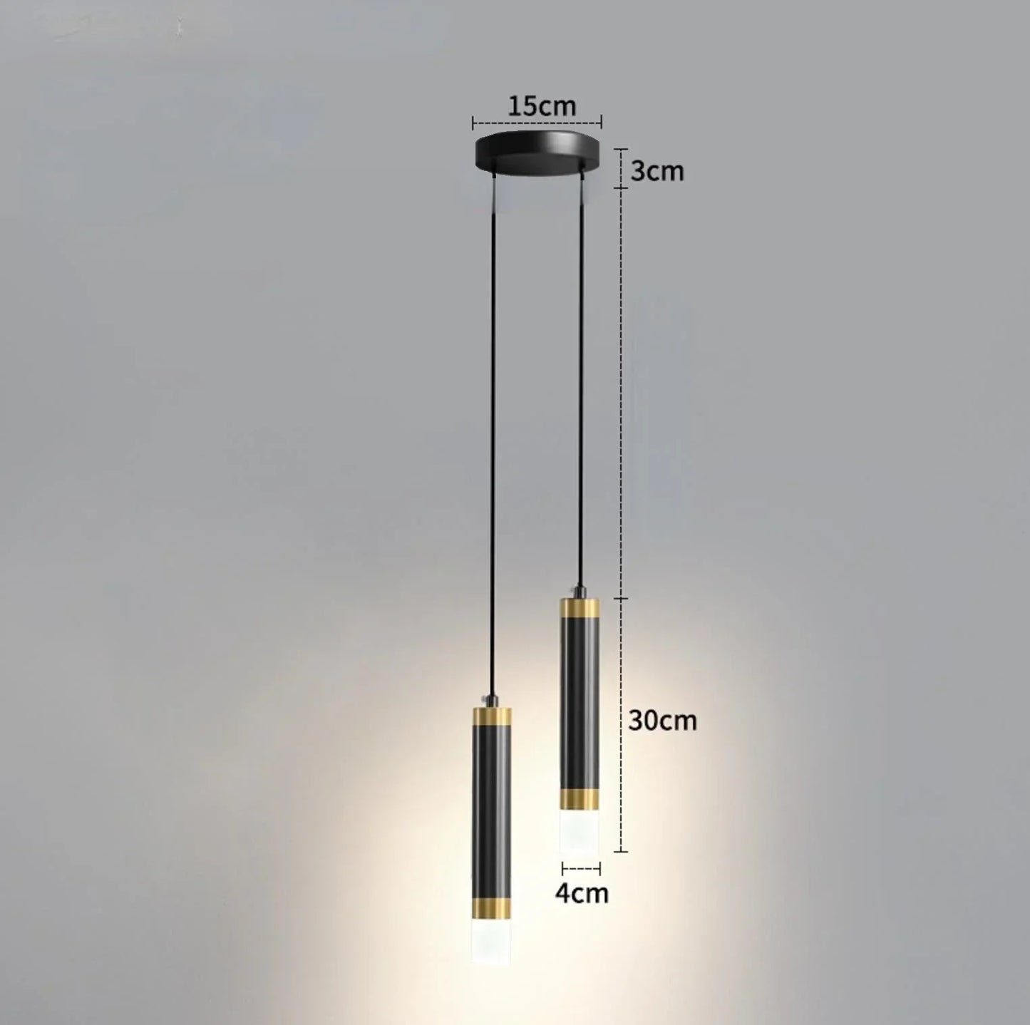 Modern LED Dual Spotlight Pendant for Bedside and Living Room