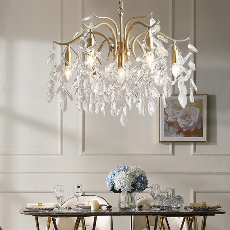 Luxury Crystal Chandelier for Elegant Living Rooms and Dining Spaces