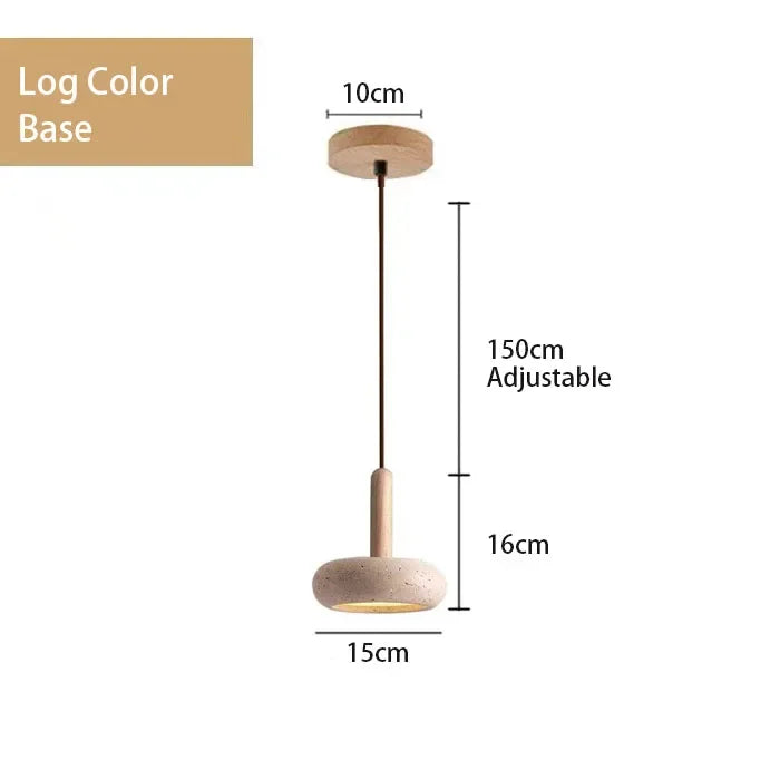 Travertine Stone Pendant Light for Modern Kitchens and Restaurant Interiors