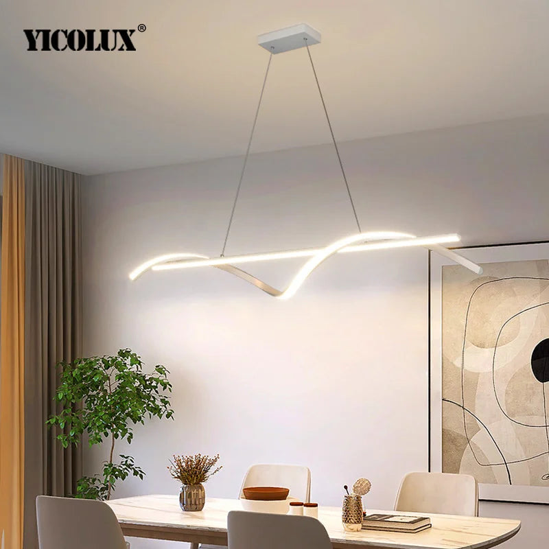 Minimalist LED Pendant Light for Modern Dining Rooms and Kitchens