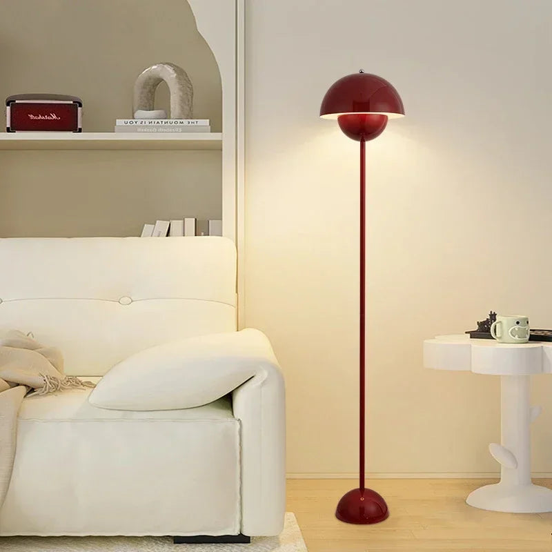 Modern Cream Ceramic Floor Lamp for Living Room and Bedroom Decor