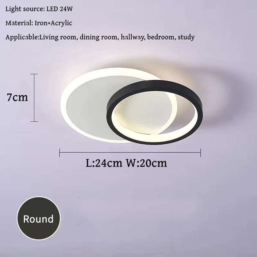 Modern LED Flush Mount Ceiling Light for Elegant Living Spaces