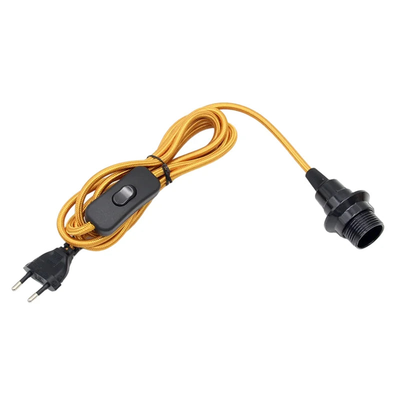 Adjustable Pendant Light Cord with Switch for Bedroom and Home Lighting