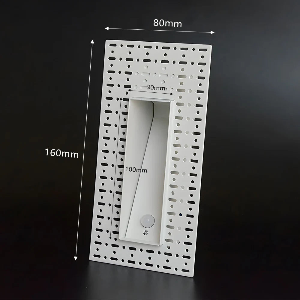 Motion Sensor Recessed Wall Light for Modern Staircases and Hallways