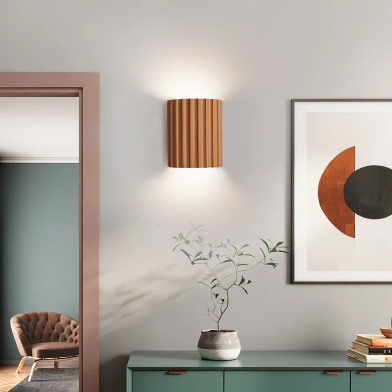 Modern Nordic Resin Wall Lamp for Bedroom and Living Room Lighting