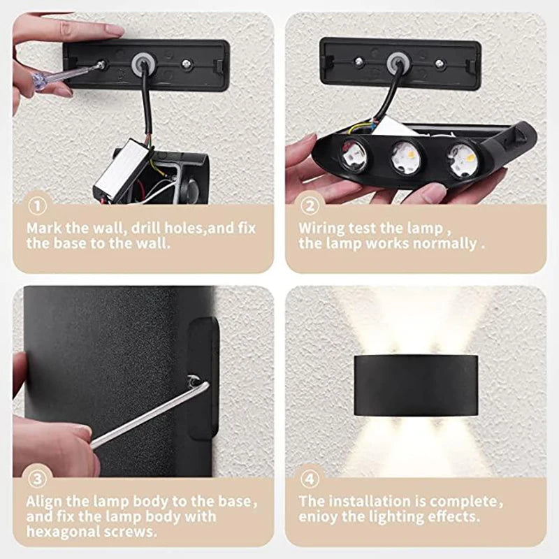 Modern LED Wall Sconce for Indoor and Outdoor Architectural Lighting