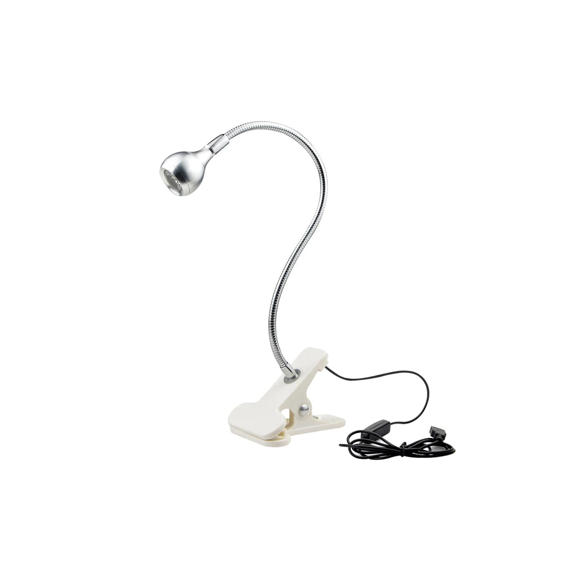 Flexible LED Clip-On Reading Lamp with USB for Office and Bedside