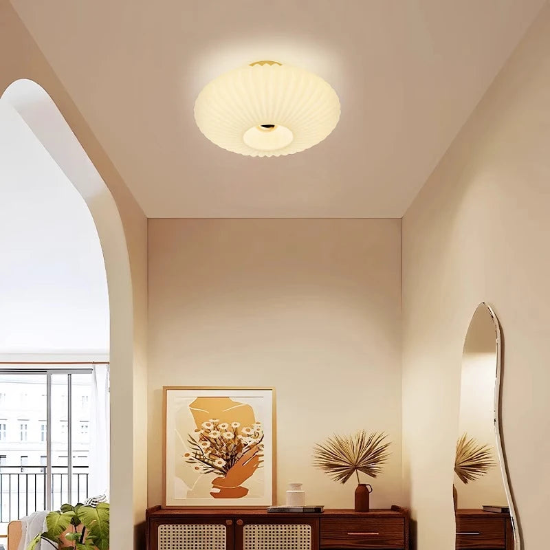 Nordic Glass Ceiling Lamp for Modern Living Rooms and Hallways