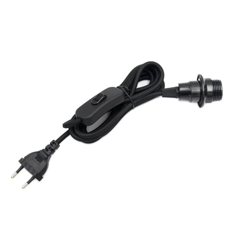 Adjustable Pendant Light Cord with Switch for Bedroom and Home Lighting
