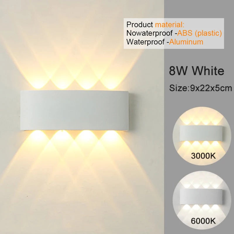 Modern LED Wall Sconce for Indoor and Outdoor Architectural Lighting