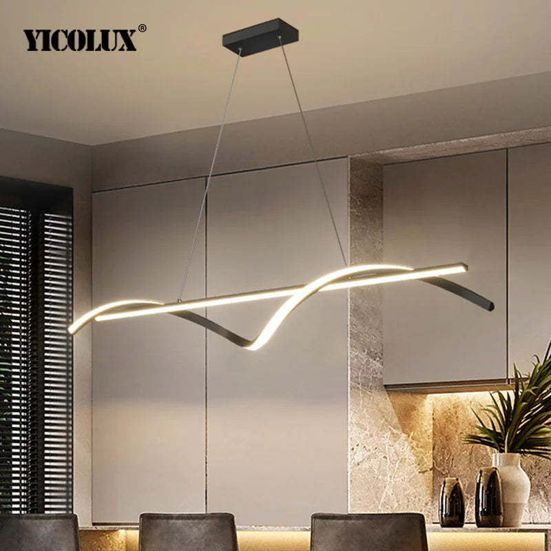 Minimalist LED Pendant Light for Modern Dining Rooms and Kitchens