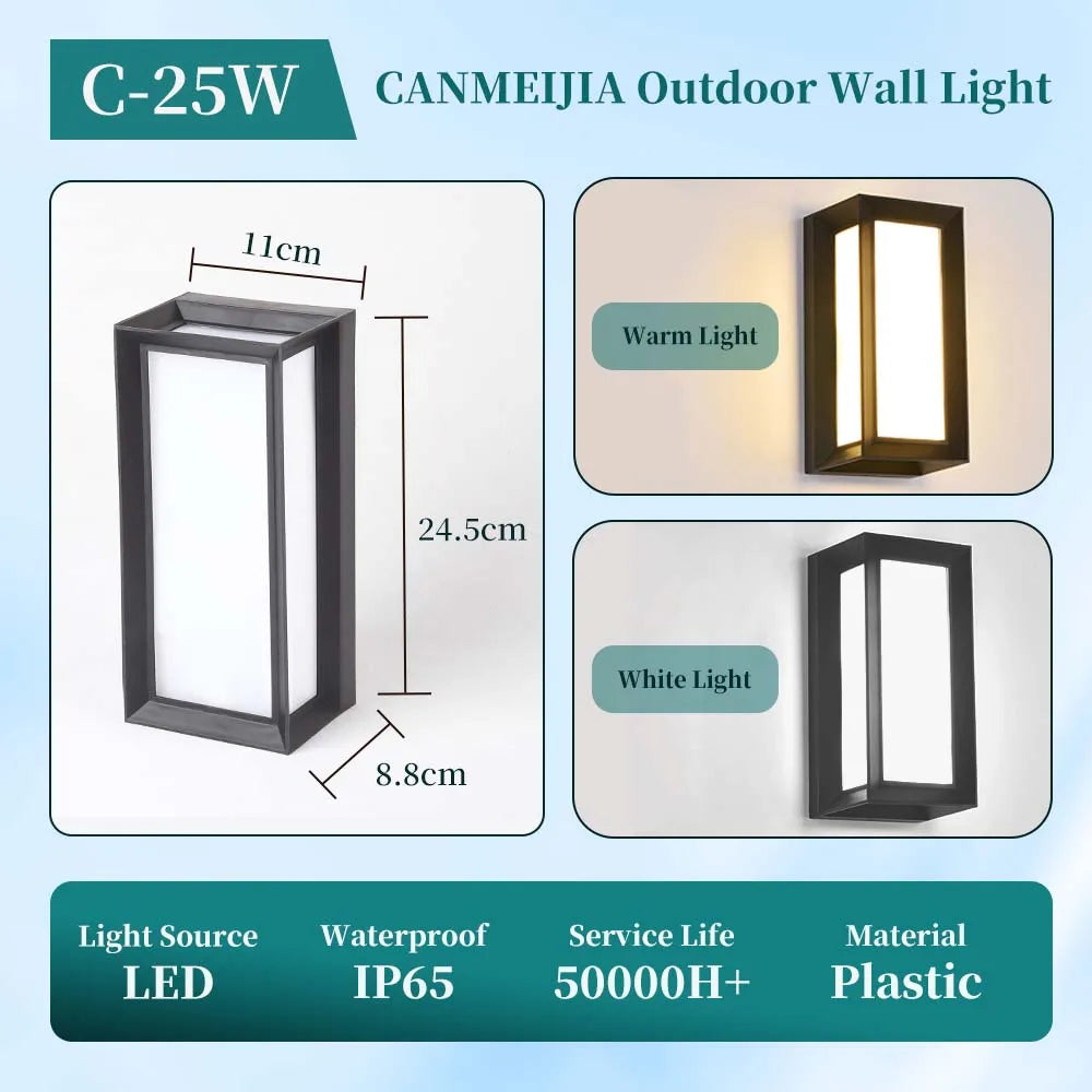 Modern Square LED Wall Sconce for Minimalist Outdoor and Indoor Lighting