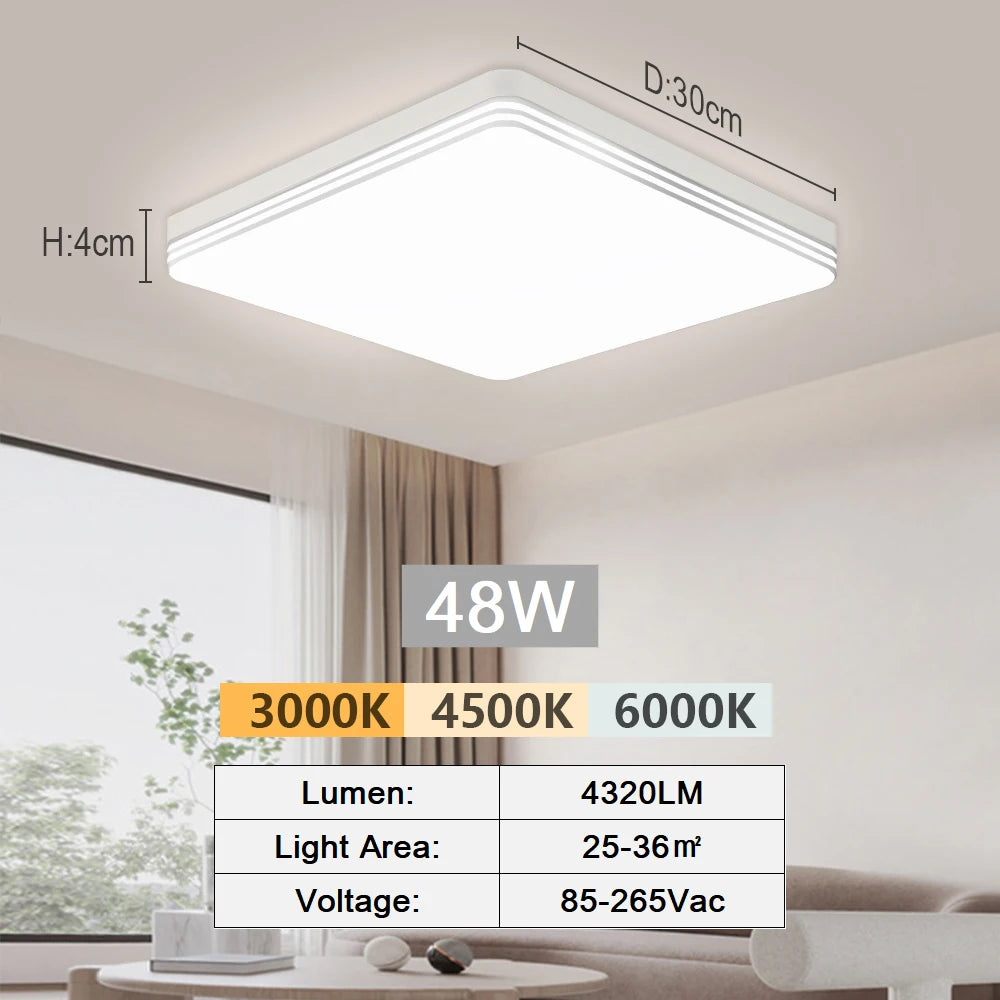 Modern LED Flush Mount Ceiling Light for Kitchens and Hallways