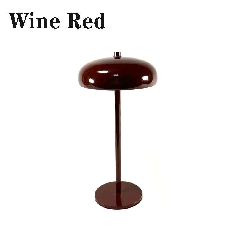 Nordic Rechargeable LED Touch Table Lamp for Bedside and Cafe Decor