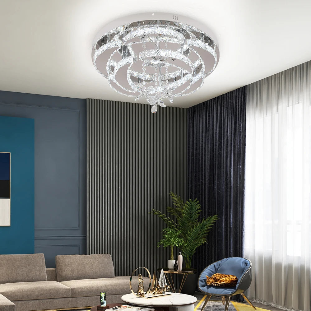 Luxury K9 Crystal Chandelier for Modern Dining Rooms and Living Spaces