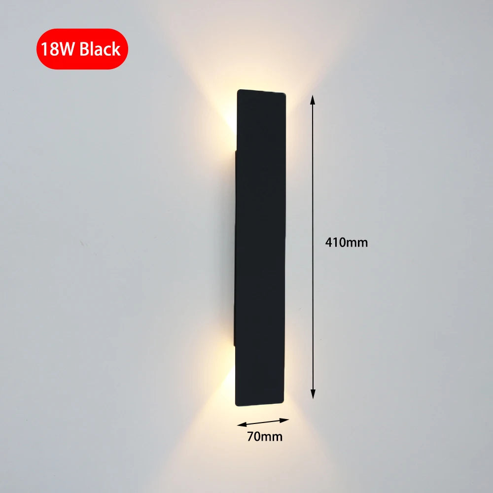 Modern Aluminum LED Wall Sconce for Bedroom Hallway and Living Spaces