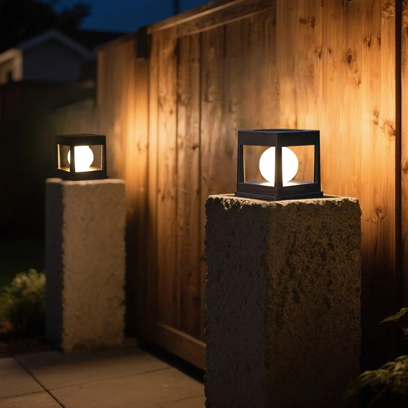 Solar LED Post Cap Light for Garden Fences and Patio Decking