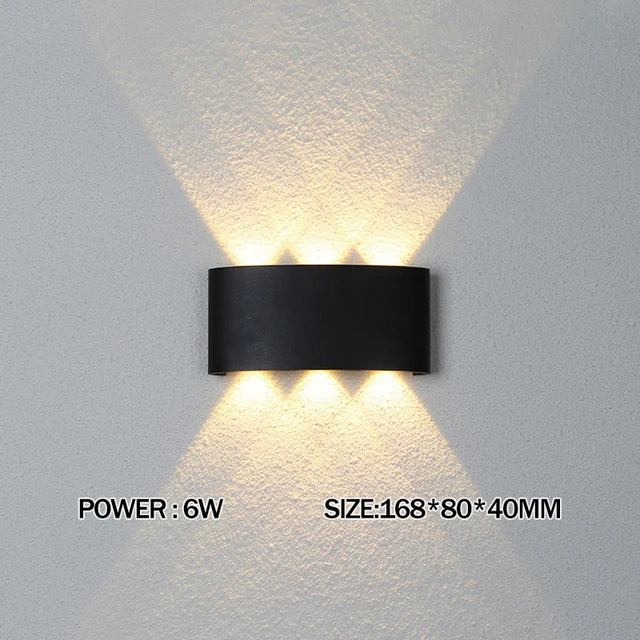 Modern Aluminum Wall Light for Outdoor Garden and Indoor Bedroom Lighting
