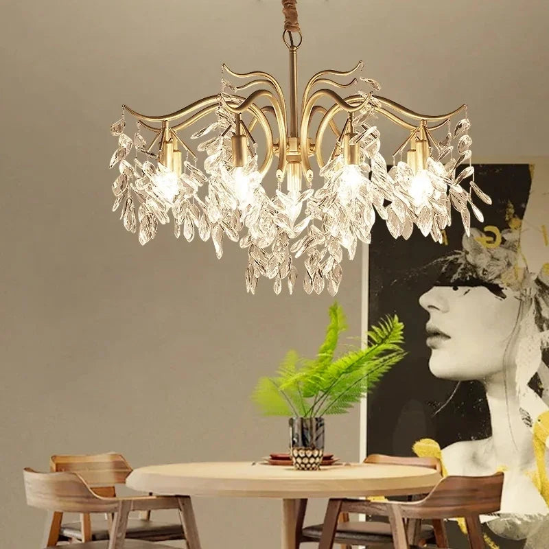 Luxury Crystal Chandelier for Elegant Living Rooms and Dining Spaces