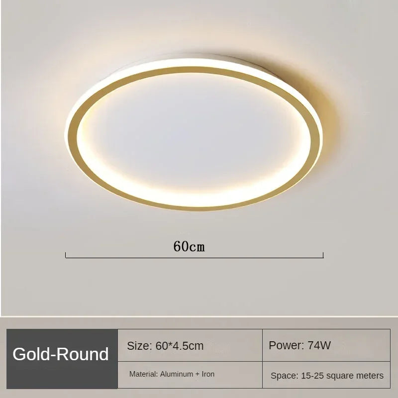 Nordic Minimalist LED Ceiling Light with Remote for Modern Living Spaces