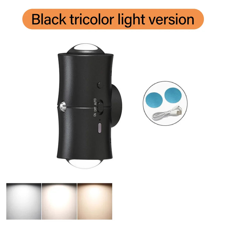 Rechargeable Motion Sensor Wall Light for Bedroom and Staircase Ambience