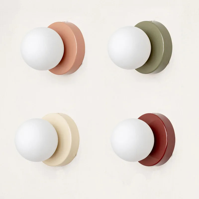 Modern Glass Sconce for Bedroom Bedside and Hallway Accent Lighting
