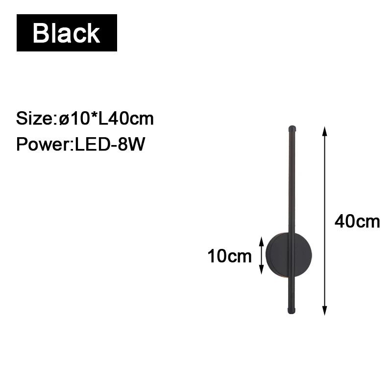 Modern LED Wall Sconce in Gold and Black for Sophisticated Hallways