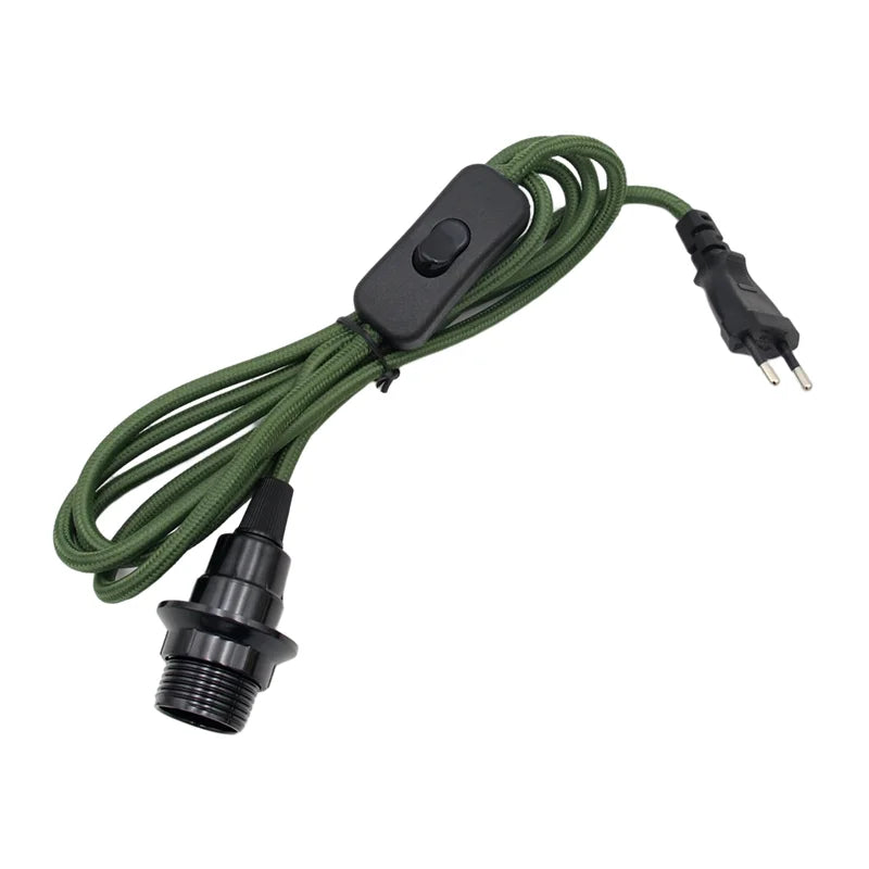 Adjustable Pendant Light Cord with Switch for Bedroom and Home Lighting
