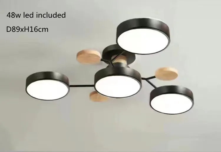 Modern LED Ceiling Chandelier with Adjustable Lighting for Living and Dining Rooms