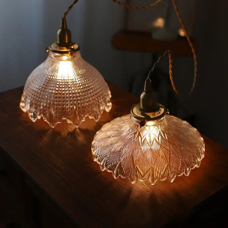 Floral Glass Pendant Light for Modern Dining Rooms and Cafes