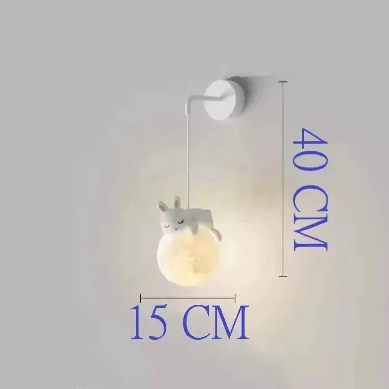Nordic Moon LED Chandelier for Living Rooms and Modern Bedrooms