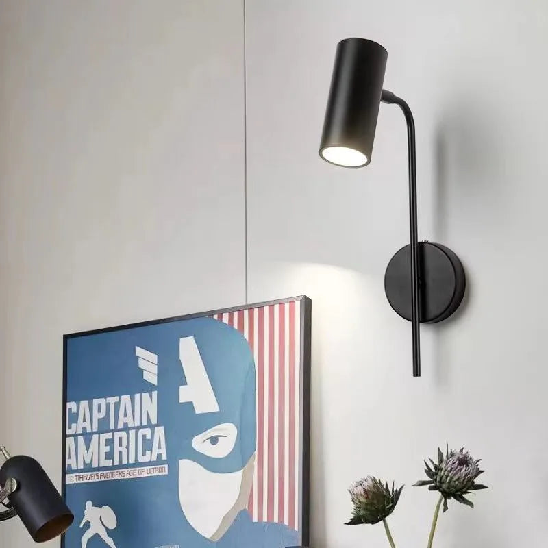 Modern Adjustable Iron Wall Sconce for Hotel Reading and Home Interiors