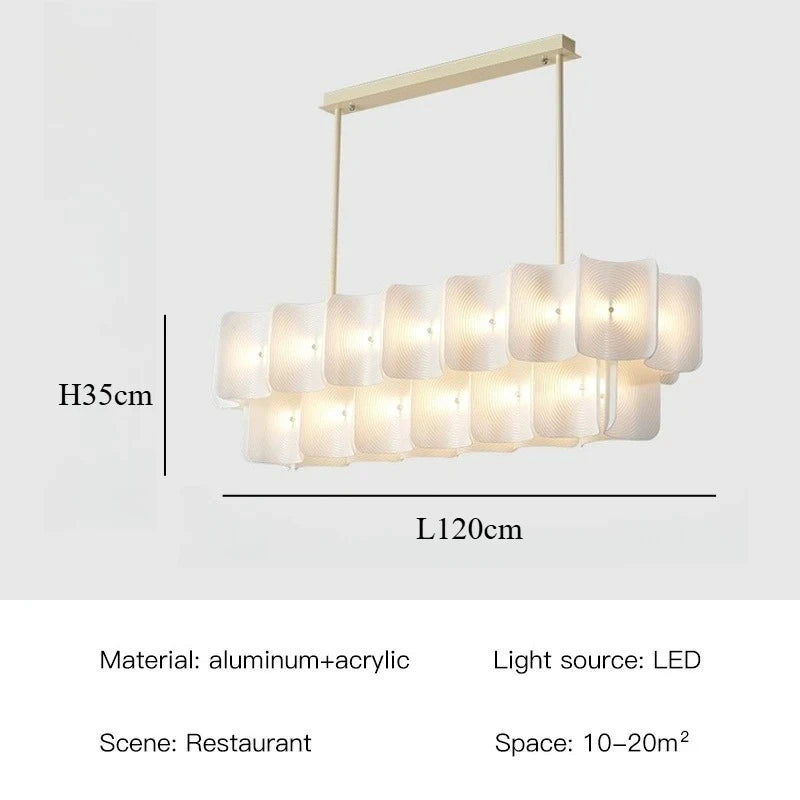 Wabi Sabi Large Chandelier for Modern Dining Rooms and Hotel Lobbies