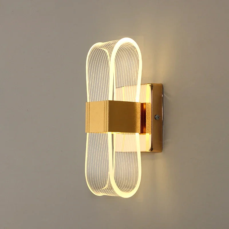 Nordic Aluminum LED Wall Light for Modern Living Room and Bedroom
