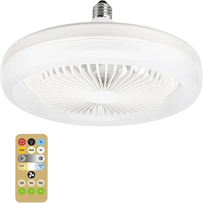 Smart LED Ceiling Fan Light with Remote Control for Modern Living Rooms