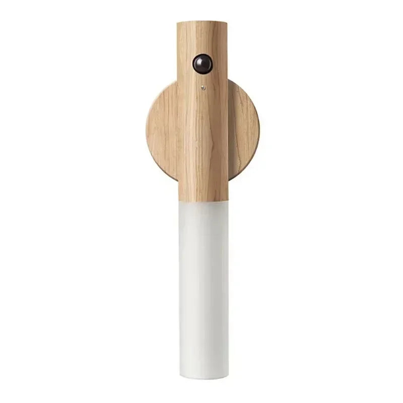 Magnetic LED Wall Sconce with Remote for Modern Bedroom Lighting