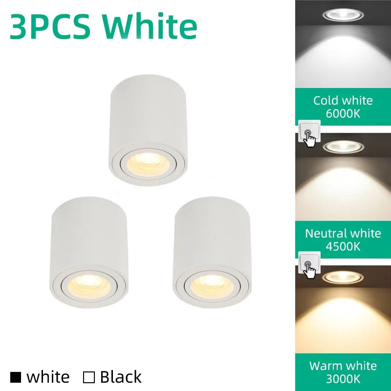 Adjustable GU10 LED Ceiling Spotlight for Modern Kitchens and Retail Spaces