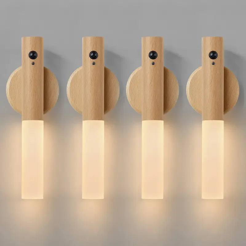 Rechargeable Motion Sensor LED Wall Lamp for Hallways and Modern Home Decor